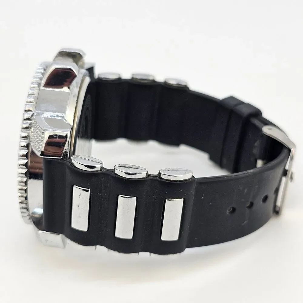 Charles Raymond Men's Watch 52MM Gray Dial Black Plastic Bands‎ New Batteries